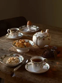 Stjerne Riflet Jul æggebæger 6,25 cm. 2 stk.-Royal Copenhagen Clearance