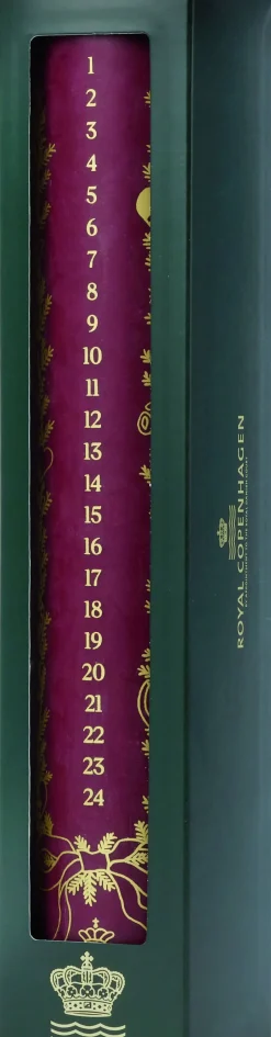 Best Stjerne Riflet kalenderlys rød Kalenderlys