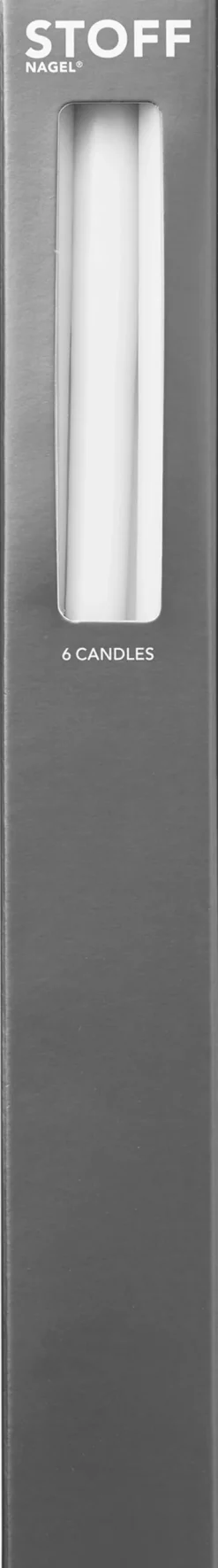 STOFF candles by Ester&Erik - 6 stk i gaveæske, hvid-STOFF Nagel Online