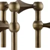 Best candle holder/stage set with 3 pcs - bronzed bra Lys & Lysestager