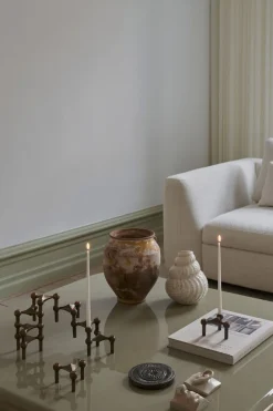 Best candle holder/stage set with 3 pcs - bronzed bra Lys & Lysestager