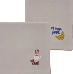 Sale Stofservietter 40x40 Bistro 2 stk. Coffee brown Tekstiler Til Borddækning