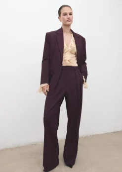 Dame MANGO Blazere & Veste>Straight-fit suit jacket