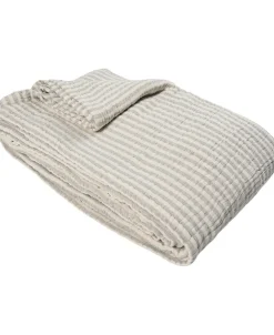 Stripe bedspread 1800x260cm blue stiripe-Magasin du Nord Collection Clearance