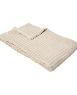 Stripe throw 130x200cm beige stripe-Magasin du Nord Collection Hot