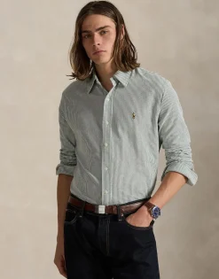 Polo Ralph Lauren Skjorter>Striped Knit Oxford Shirt