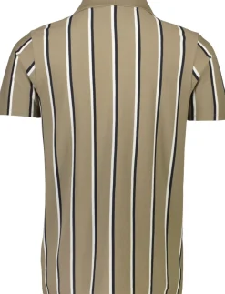 Striped piqué polo shirt S/S-Lindbergh Hot