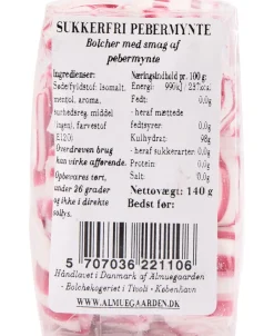 Online Sukkerfri Pebermynte bolcher med smag af pebermynte Bolcher