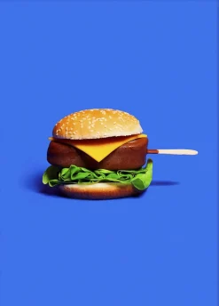 Super Mercat - Magnum burger-Poster & Frame