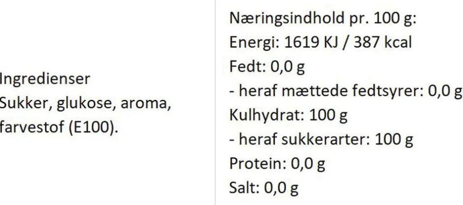 Almuegaarden Bolcher>Syrlige bolcher med smag af appelsin & citron