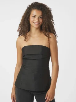 Online Taleen Dull Sateen top Dame T-Shirts & Toppe