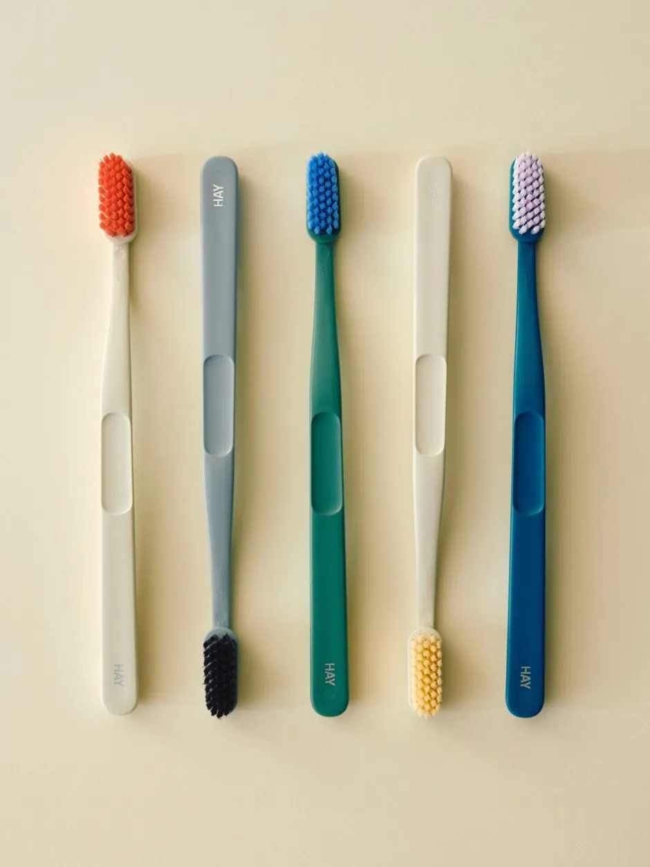 Hay Mund- Og Tandpleje>Tann Toothbrush-Blue grey and black
