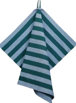 Tea Towels 50x70 cm BIRK -Stripe dark green-Magasin du Nord Collection