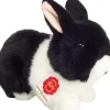 - Hare sort-hvid 23 cm-Teddy Hermann