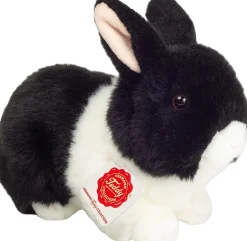 - Hare sort-hvid 23 cm-Teddy Hermann