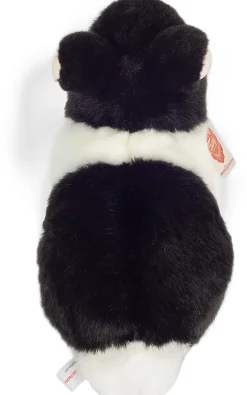 - Hare sort-hvid 23 cm-Teddy Hermann