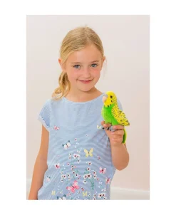 - Undulat grøn 13 cm-Teddy Hermann New