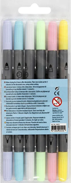 New Tekstiltusch, streg 2,3+3,6 mm. Børn Kreativitet