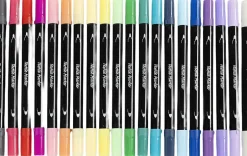 Tekstiltusch, streg 2,3+3,6 mm, suppleringsfarver, 20 stk.-Creativ Company Outlet