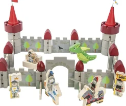 New - Drageborg - Legesæt Børn Legetøjsfigurer