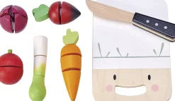 Clearance - Skærebræt med grøntsager Børn Legemad & Køkkener