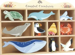 - Sættekasse med 10 trædyr - Havet-Tender Leaf Best