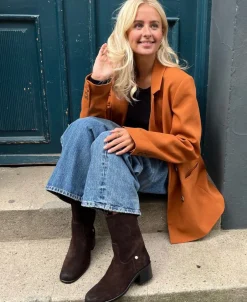 New THE REAL WALKING SUEDE Dame Støvler