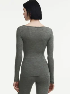 Dame Chantelle Uldundertøj|Undertrøjer>Thermo Comfort T-shirt longe sleeves