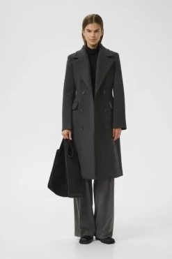 ThoraIW Wool Lapel Coat R-InWear Clearance