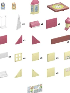 Hot Tile town Bluey House Børn Konstruktionslegetøj
