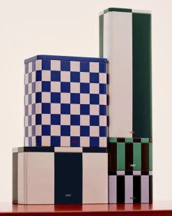 Tin Container-Medium-Black and off--Hay Clearance