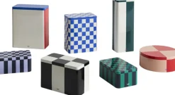 Tin Container-Medium-Black and off--Hay Clearance