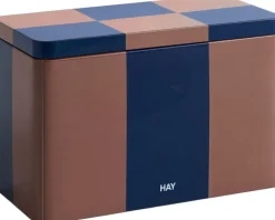 Tin Container-Medium-Brown and midnight blue-Hay Online