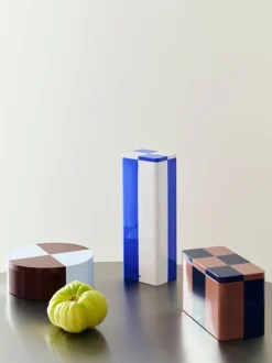 Tin Container-Medium-Brown and midnight blue-Hay Online