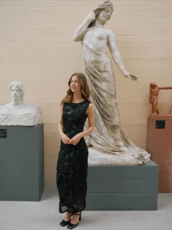 Sale Tiranna Big Flower Mesh Dress Dame Kjoler