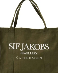 TOTE BAG KHAKI GREEN-Sif Jakobs Jewellery Hot