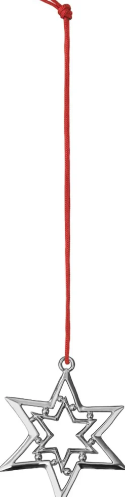 Online Trille Stjerne H8 forsølvet Juletræspynt