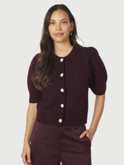 Trudy Deco Knit Cardigan-Neo Noir