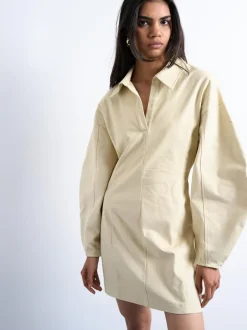 Dame Topshop Kjoler>TSDANIA STRUCTURED MINI DRESS - COTTON