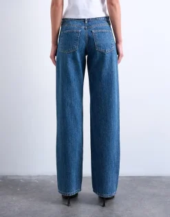 Dame Topshop Fest>TSEMBER LR WIDE DNM JEANS MB