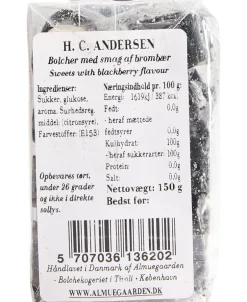 Hot Turist-Gaveæske med danske flag, H. C. Andersen og andre national bolc Blandet Kurve|Bolcher