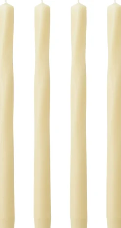 Hot Twist Tapered Candle, H30, Ivory, S Lys & Lysestager