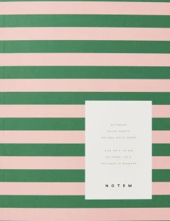 Notem Kontorartikler>UMA Notebook, Flat-Lay - Medium, Green & Rose