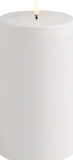 Uyuni Lys & Lysestager|Elektriske Julelys>LIGHTING - Outdoor LED Candle - White - 7,8 x 17,8 CM