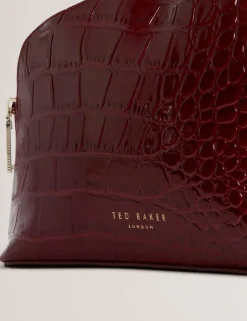 Dame Ted Baker Toilettasker>VALMMA Croc Effect Small Washbag