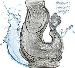 CILIO Karafler & Kander>Vandkaraffel fisk, grå, glas, NEMO