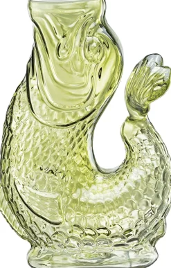 Clearance Vandkaraffel fisk, grøn, glas, NEMO Karafler & Kander