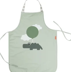 Vandtæt børneforklæde Happy clouds Grøn-Done by Deer Hot