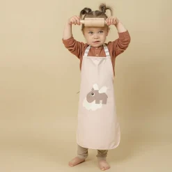 Vandtæt børneforklæde Happy clouds Grøn-Done by Deer Hot