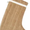 Ferm Living Julepynt|Julepynt>Vari Quilted Christmas Stocking - Velvet - Tan